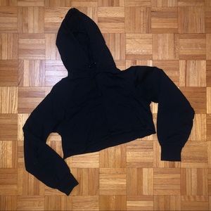 TONED Crop Top Hooded Sweatshirt size Small
